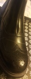 Black Wingtip Boots